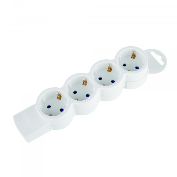 Фото Колодка 4гн, с/з quick fix, 16a, 3680w, с детской защитой