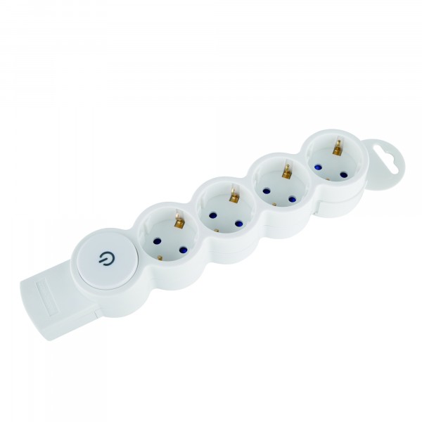 Фото Колодка 4гн, с/з, с выключателем quick fix,16a, 3680w, с детской защитой