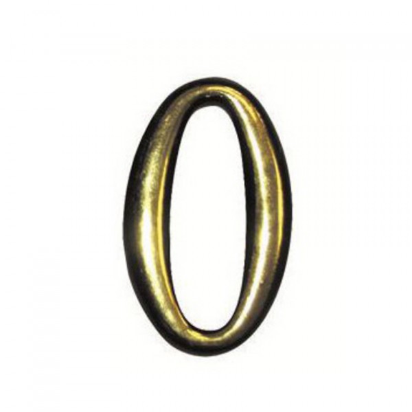 Фото Цифра 0 самоклеящаяся, цвет золото