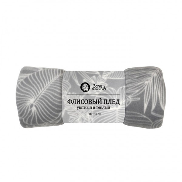 Фото Плед 150*200 сова и жаворонок, флисовый, лапландия