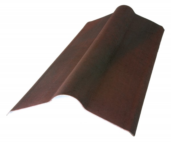 Фото Коньковый элемент, цвет коричневый, 1000 х 420 мм