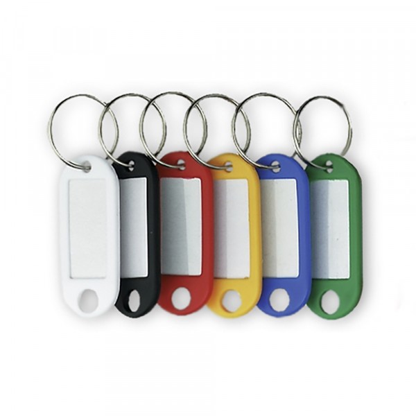 Фото Брелок для ключей palladium с металлическим спиральным кольцом (6 шт. в упаковке)