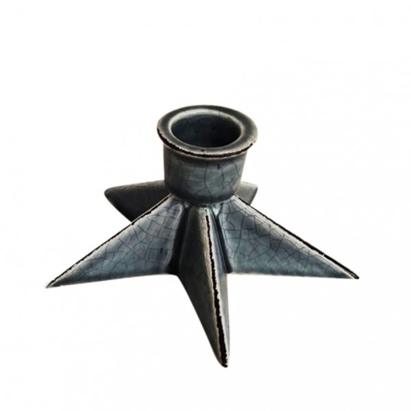 Фото Подсвечник керамический кристи  6х11см 17w520-2/серый