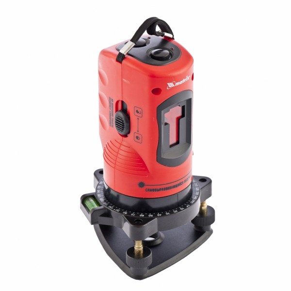 Уровень лазерный самовыравнивающийся в пласт.кейсе, 10м, точность +/- 0,5 мм/м, matrix 35033