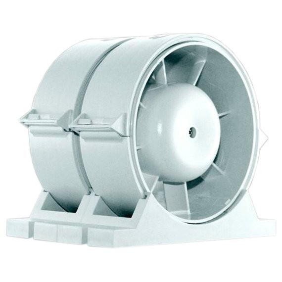 Фото Вентилятор вытяжной осевой канальный 100мм pro 4 белый, diciti