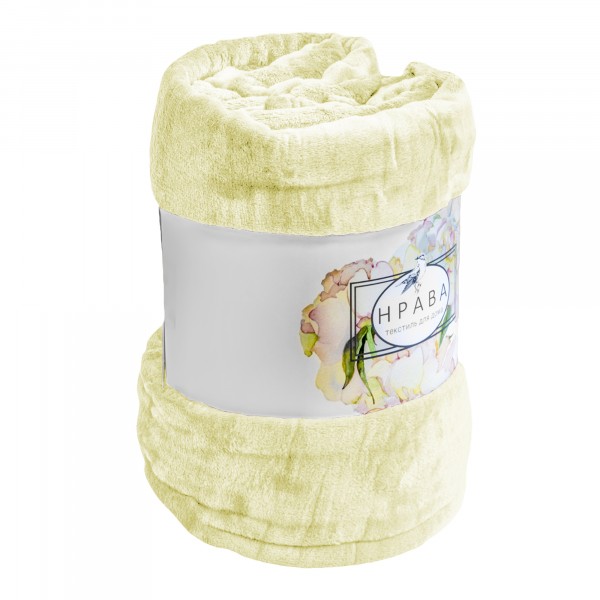 Фото Плед велсофт 2000х2200 бежевый 13