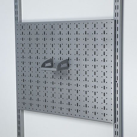 Фото Полка навесная 100х100 мм, серая