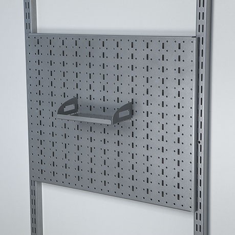 Фото Полка навесная 208х100 мм, серая