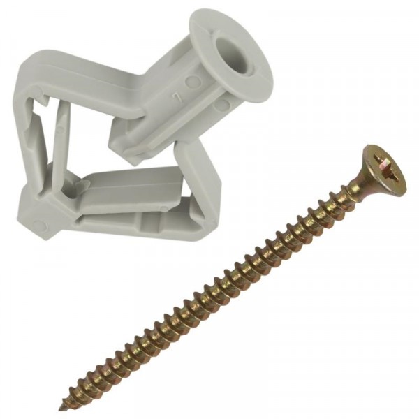 Фото Дюбель распорный ax нейлон 10x50 (50 штук) -пакет tecfi