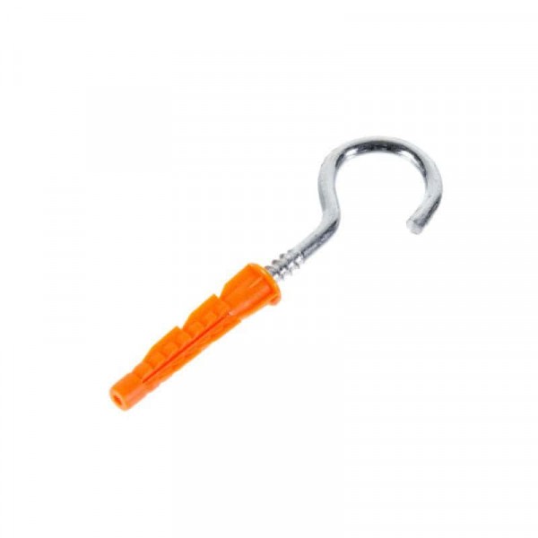 Фото Дюбель универсальный vz нейлон 10x60 с шурупом-полукольцом (2 шт) -пакет tecfi