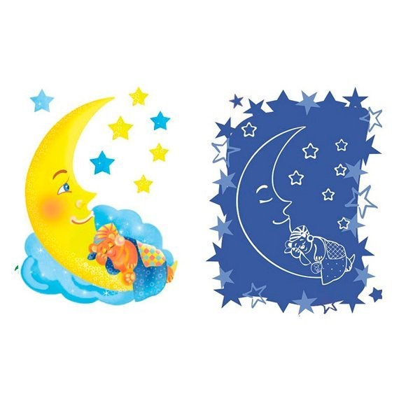 Фото Декоретто мишка на луне l2029