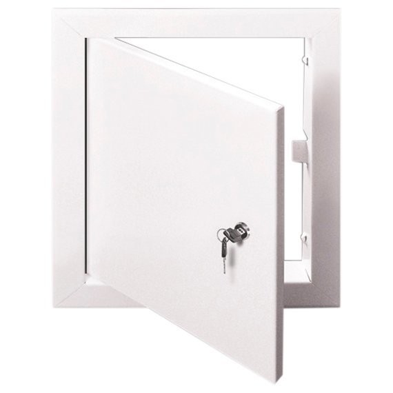 Фото Люк-дверца 300*500мм фланец, металл, рамка 360*560мм, с замком, лт3050м3, era