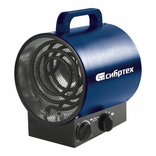 Фото Тепловая пушка сибртех тв-2м, круглый тэн 230в, 2квт, 96436
