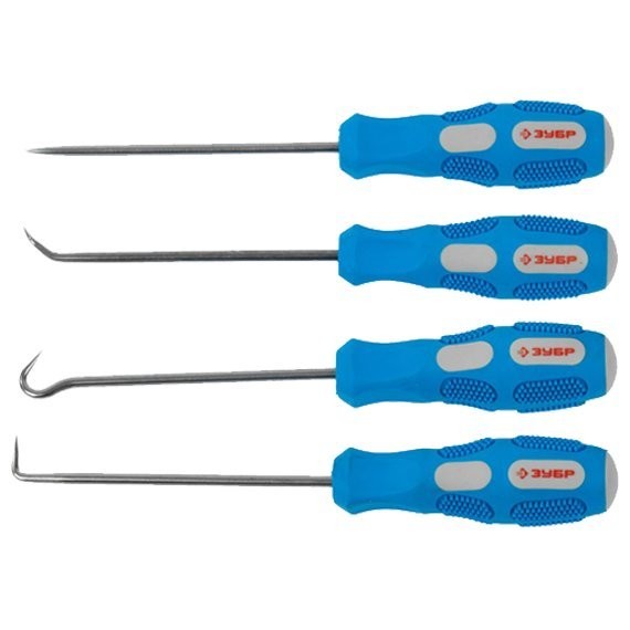 Фото Набор крючки д/слесарных работ 4 пред. эксперт зубр 21553-h4