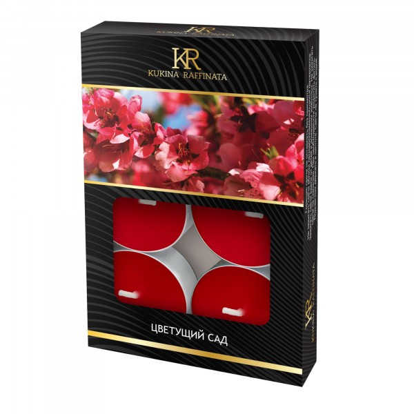 Фото Свеча ароматическая чайная малая 6шт цветущий сад kukina raffinata 202884