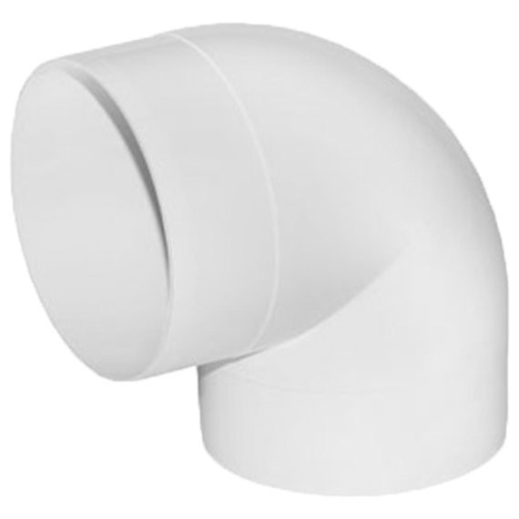 Фото Колено круглое 100мм пвх, 90град, 10ккп, эра