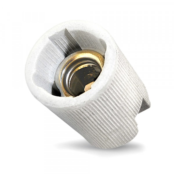 Фото Патрон e14 керам. белый, подвесной, universal, 7944273