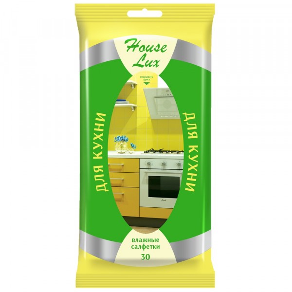 Фото Салфетки влажные house lux №30 для кухни 30652