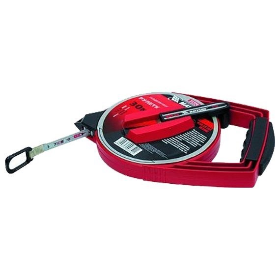 Фото Лента мерная геодезийная 50м с закрытым корпусом matrix master 31226