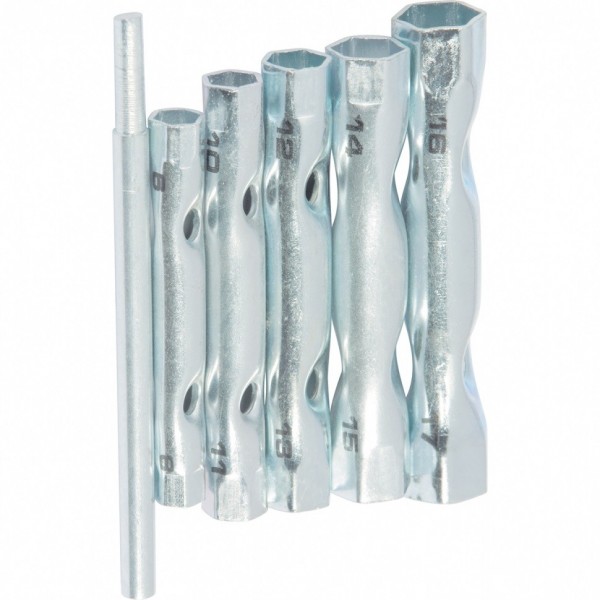 Фото Набор ключей трубчатых 8-17мм 5шт с воротком sparta 137405