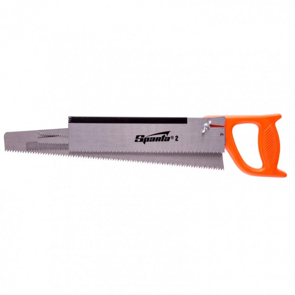 Фото Ножовка по дереву 350мм + 5 сменных полотен, пластиковая рукоятка sparta 231255