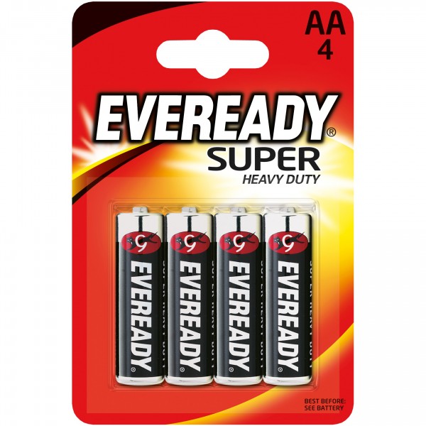 Фото Батарейка аа солевая eveready super heavy duty, 4шт