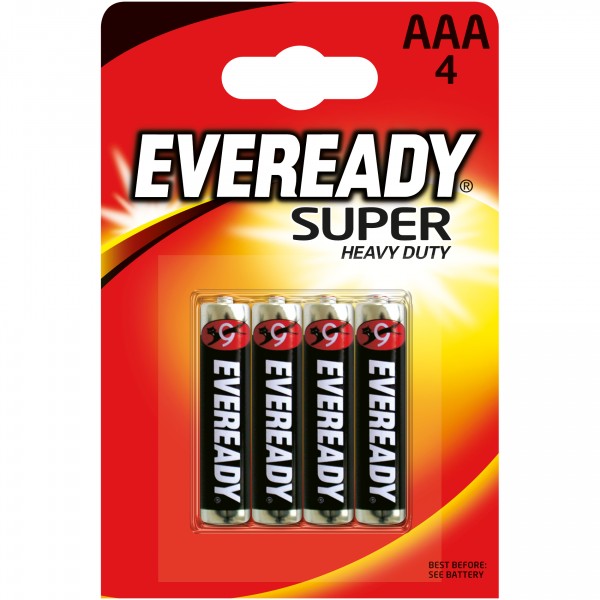 

батарейка (ааа, солевая, 4шт) eveready super heavy duty 639608