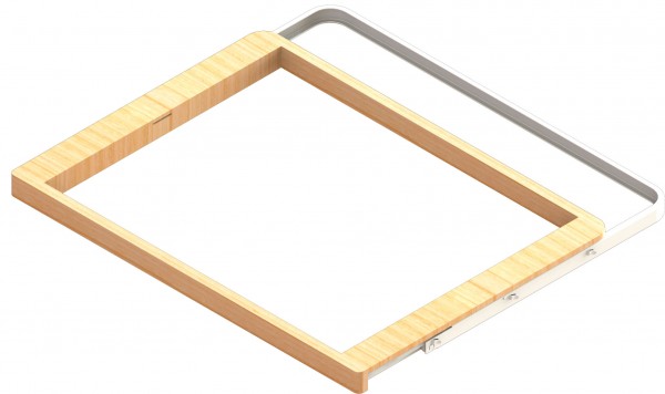 Фото Рамка выдвижная деревянная 607х450 мм, береза