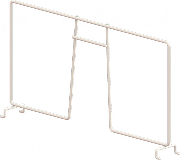 Фото Разделитель проволочной полки 405 мм, белый