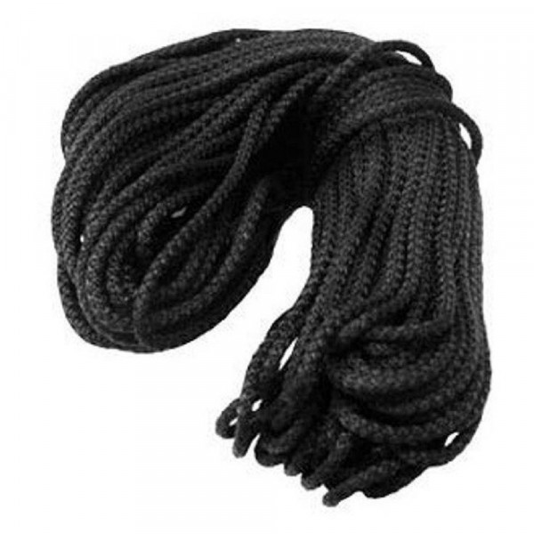 Фото Шнур вязанно-плетенный пп 3 мм хозяйств., черный, 20 м
