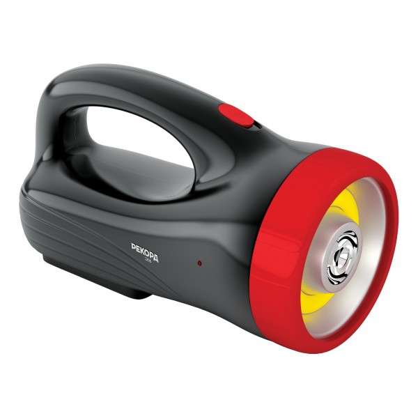 Фото Фонарь-прожектор рекорд 23206 pв-3200 1+2вт аккумуляторный светодиодный