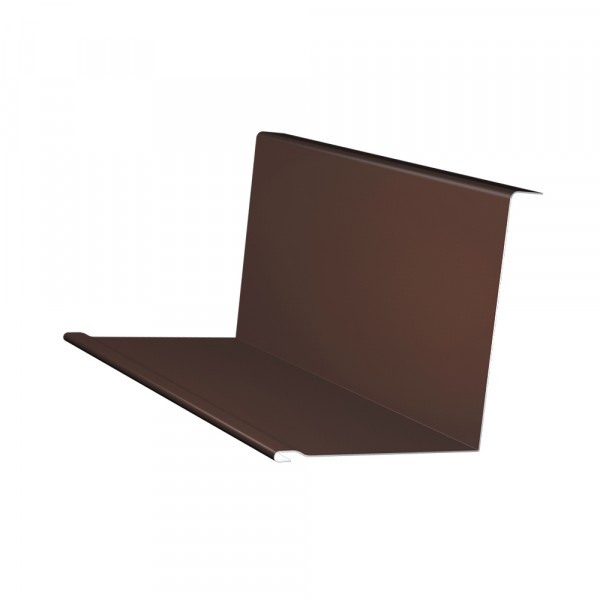Планка примыкания, цвет коричневый, 130 х 160 х 2000 мм