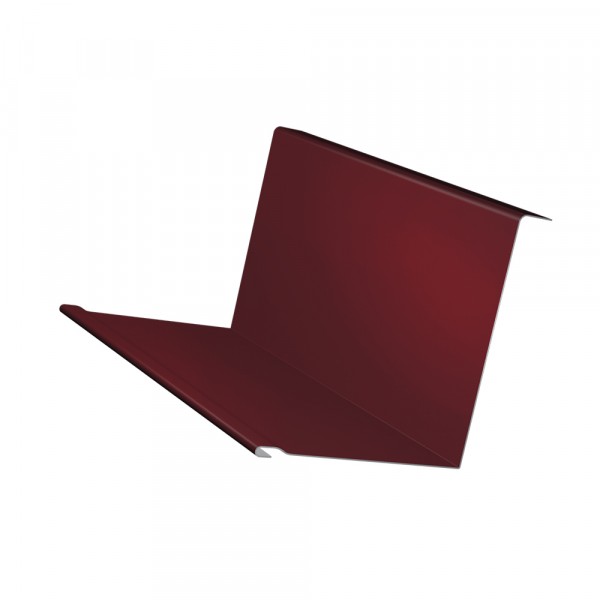 Планка примыкания, цвет красный, 130 х 160 х 2000 мм