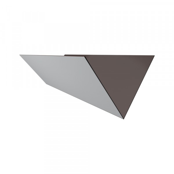 Ендова внутренняя, цвет коричневый, 300 х 300 х 2000 мм