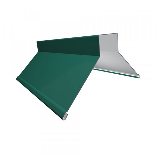 Фото Конек фигурный, цвет зеленый, 130 x 130 x 2000 мм