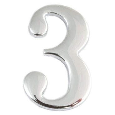 Фото Цифра дверная apecs 3 хром