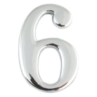 Фото Цифра дверная apecs 6 хром