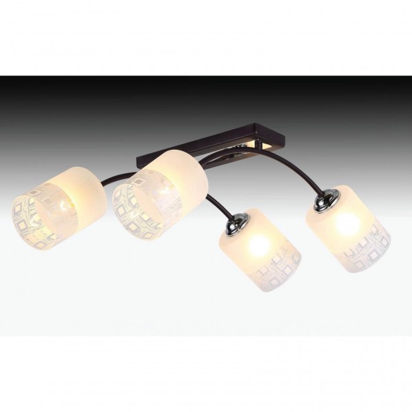 

люстра потолочная hiper sally h010-4 е27 4x60вт ip 20 черный