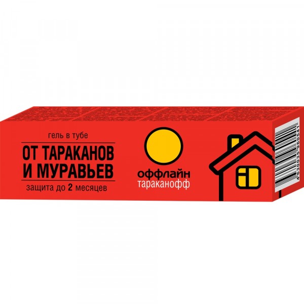 Фото Гель от тараканов и муравьев 75мл тараканофф оффлайн туба of05020101