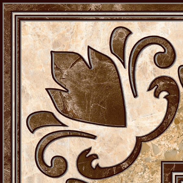 Фото Вставка emperador 13,7*13,7 коричневый /42/