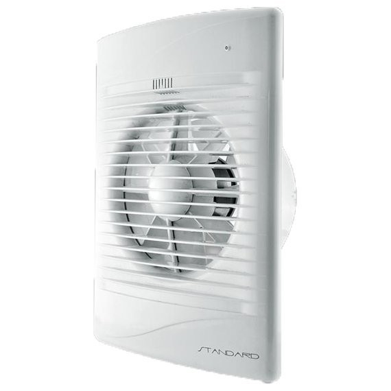 Фото Вентилятор вытяжной осевой накладной 125мм standard 5 белый, с индик.работы, diciti