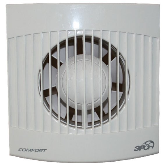 Фото Вентилятор вытяжной осевой накладной 100мм comfort 4 белый, эра