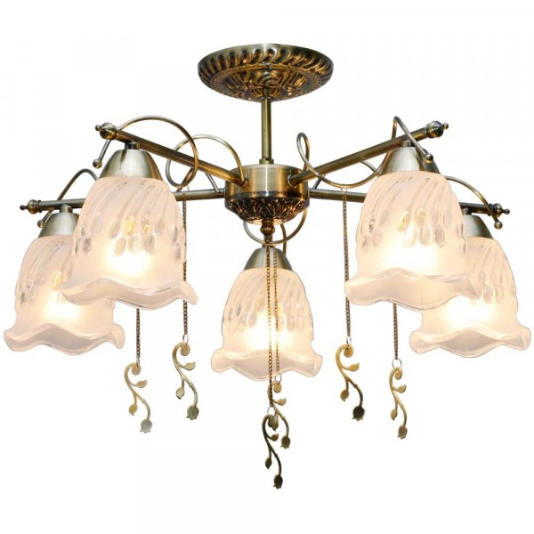 

люстра подвесная toplight delia tl1195x-05ab е14 5x40вт ip 20