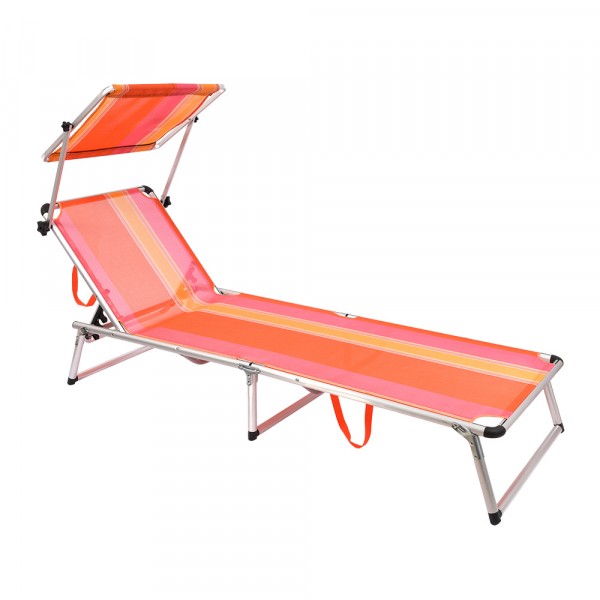 

шезлонг orange 4 положения, алюминиевый каркас, 189*59*28см, 5,2кг boyscout