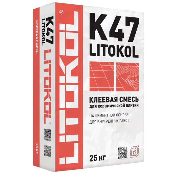 клей для плитки litokol k47, 25 кг от АКСОН