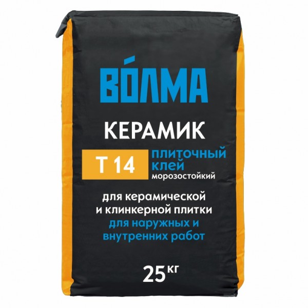 Клей для плитки волма керамик, 25 кг