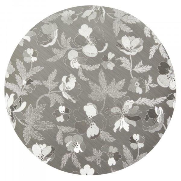 Фото Салфетка индивидуальная 38см цветы remiling круглая цв.белое золото 63824