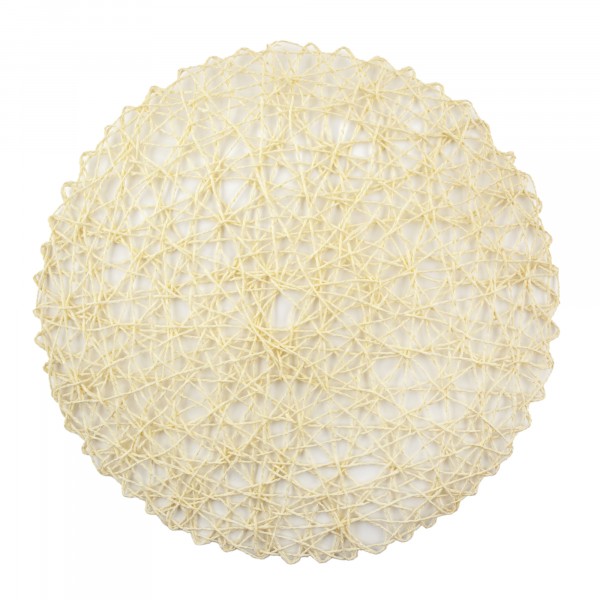 Фото Салфетка индивидуальная 38см джут remiling круглая цв.экрю 61870