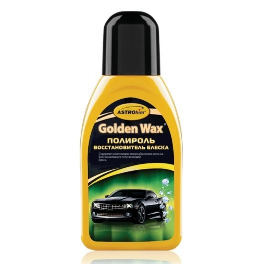 Полироль кузова восстановитель блеска golden wax 250мл астрохим ас-250