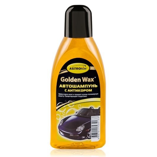 Фото Автошампунь 500мл golden wax  с антикором астрохим ас-306